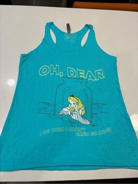 Next Level Apparel Turquoise Alice 'Oh, Dear' Racerback Tank